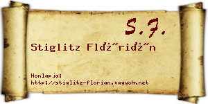 Stiglitz Flórián névjegykártya